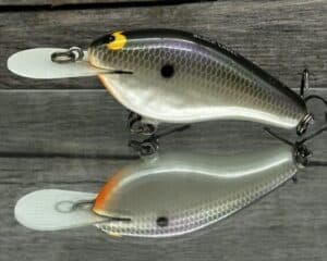 Black Label Balsa - Fat Flat - Custom Balsa Crankbait - Gizzard Shad Pearl color