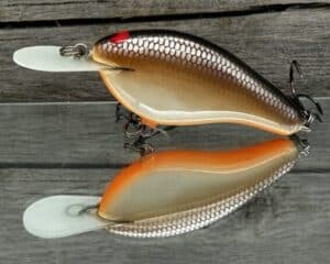 Black Label Balsa - Fat Flat - Custom Balsa Crankbait - Hot Chocolate color