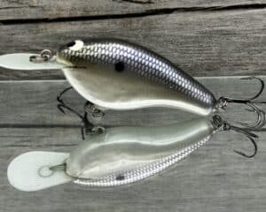 Black Label Balsa - Fat Flat - Custom Balsa Crankbait - American Shad color
