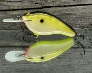 Black Label Balsa - Fat Flat - Custom Balsa Crankbait - Bone Shad color