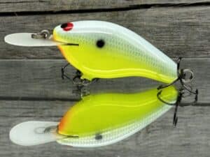 Black Label Balsa - Fat Flat - Custom Balsa Crankbait - Candy Dolphin color