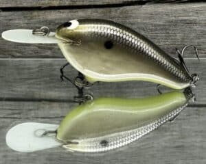 Black Label Balsa - Fat Flat - Custom Balsa Crankbait - Bone Shiner color