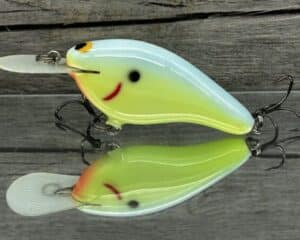 Black Label Balsa - Fat Flat - Custom Balsa Crankbait - Blue Moon color