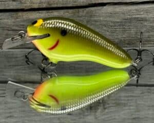 Black Label Balsa - Prowler Flat - Custom Balsa Squarebill Crankbait - Moon Shine color