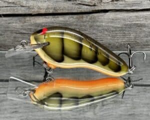 Black Label Balsa - Prowler Flat - Custom Balsa Squarebill Crankbait - Phantom Green Craw color