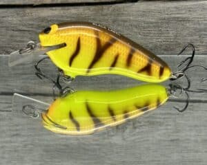 Black Label Balsa - Prowler Flat - Custom Balsa Squarebill Crankbait - Spring Tiger color
