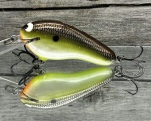 Black Label Balsa - Prowler Flat - Custom Balsa Squarebill Crankbait - Slick color
