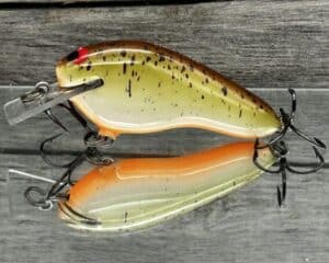 Black Label Balsa - Prowler Flat - Custom Balsa Squarebill Crankbait - Root Beer color