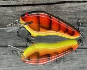 Black Label Balsa - Prowler Flat - Custom Balsa Squarebill Crankbait - 3 Alarm Craw color