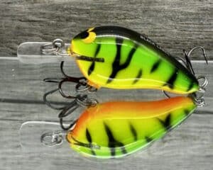 Black Label Balsa - Sweetheart MR - Custom Balsa Crankbait - Fire Tiger color