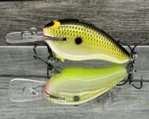 Black Label Balsa - Sweetheart MR - Custom Balsa Crankbait - Bone Shad color