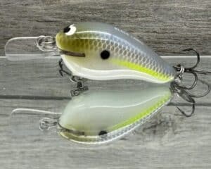 Black Label Balsa - Sweetheart MR - Custom Balsa Crankbait - Chartreuse Shad color