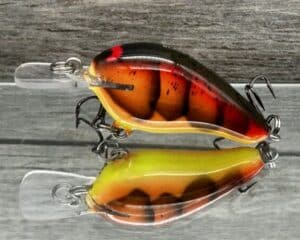 Black Label Balsa - Sweetheart MR - Custom Balsa Crankbait - 3 Alarm Craw color
