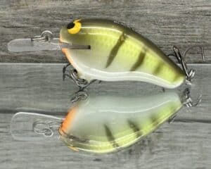 Black Label Balsa - Sweetheart MR - Custom Balsa Crankbait - Faded Perch color