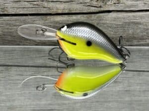 Black Label Balsa - Wreck Deep - Custom Balsa Crankbait - Chartreuse Magic color