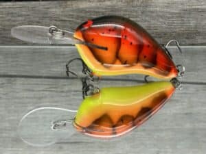 Black Label Balsa - Wreck Deep - Custom Balsa Crankbait - 3 Alarm Craw Color
