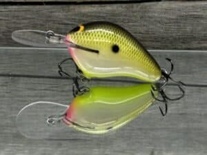Black Label Balsa - Wreck Deep - Custom Balsa Crankbait - Bone Shad color