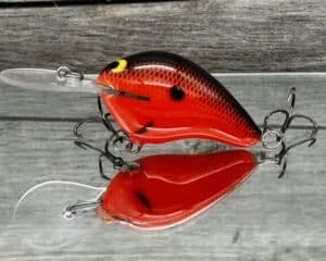 Black Label Balsa - Wreck Deep - Custom Balsa Crankbait - Fireball color