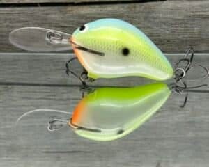 Black Label Balsa - Wreck Deep - Custom Balsa Crankbait - Citrus Candy color