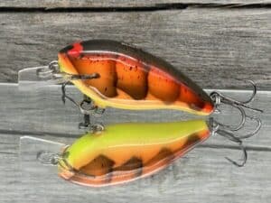 Black Label Balsa - BL 1.0 - Balsa Squarebill - 3 Alarm Craw color