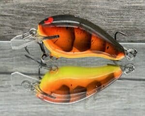 Black Label Balsa - Sweetheart - Custom Balsa Crankbait - 3 Alarm Craw color