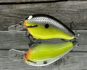 Black Label Balsa - Sweetheart - Custom Balsa Crankbait - Chartreuse Magic color
