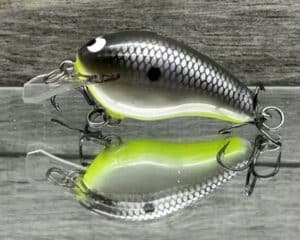 Black Label Balsa - Sweetheart - Custom Balsa Crankbait - American Shad Chartreuse Belly color