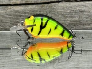 Black Label Balsa - Sweetheart - Custom Balsa Crankbait - Fire Tiger color