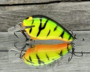Black Label Balsa - Sweetheart - Custom Balsa Crankbait - Fire Tiger color