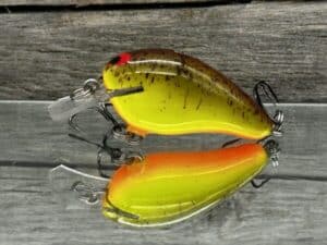 Black Label Balsa - Sweetheart - Custom Balsa Crankbait - Chartreuse Root Beer color