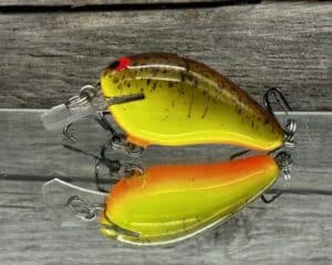Black Label Balsa - Sweetheart - Custom Balsa Crankbait - Chartreuse Root Beer color