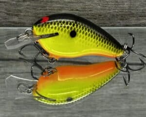 Black Label Balsa - Sweetheart - Custom Balsa Crankbait - Chartreuse Black Back color
