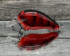 Black Label Balsa - Sweetheart - Custom Balsa Crankbait - Fire Craw color