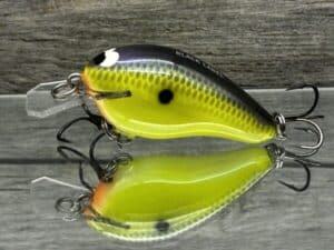 Black Label Balsa - Sweetheart - Custom Balsa Crankbait - Chartreuse Sunfish color