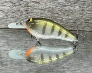 Black Label Balsa - Little Cliffie - Signature Series Crankbait - Foiled Perch color