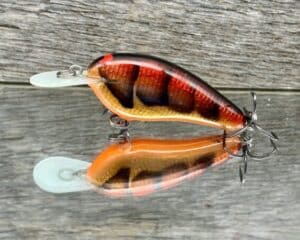 Black Label Balsa - Little Cliffie - Signature Series Crankbait - Foiled Copper Craw color