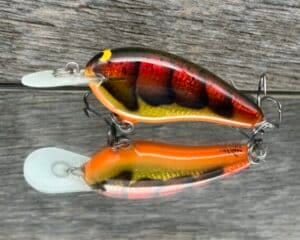 Black Label Balsa - Little Cliffie - Signature Series Crankbait - Foiled Spring Craw color