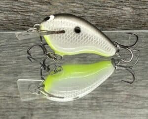 Black Label Balsa - Runt- Custom Balsa Crankbait - Hot Anchovy color