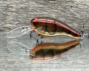Black Label Balsa - K II - Custom Balsa Crankbait - Road Kill Craw color