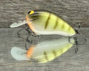 Black Label Balsa - Peanut - Balsa Crankbait - Faded Perch color - Zoom WEC Mutt