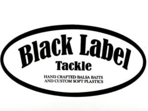 6" Black Label Tackle Box Sticker