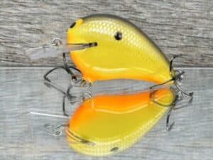 Black Label Balsa - Wreck Jr. - Custom Balsa Squarebill Crankbait - Mellow Yellow color