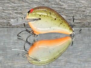 Black Label Balsa - Wreck Jr. - Custom Balsa Squarebill Crankbait - Root Beer color