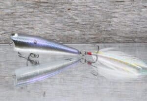 Black Label Balsa - Pop-N-Bob Signature Series - Custom Balsa Popper - Foiled American Shad
