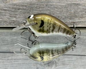 Black Label Balsa - Sweetheart - Signature Series - Custom Balsa Crankbait - Foiled Baby Bluegill color