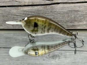 Black Label Balsa - Slim Signature Series Balsa Crankbait - Foiled Baby Bluegill color