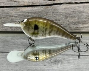 Black Label Balsa - Slim Signature Series Balsa Crankbait - Foiled Baby Bluegill color
