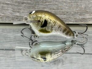 Black Label Balsa - Runt- Signature Series - Custom Balsa Crankbait - Foiled Baby Bluegill color