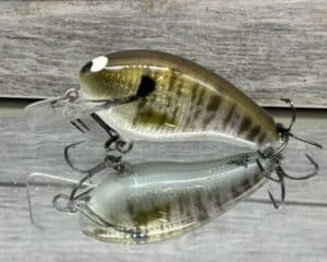 Black Label Balsa - Prowler - Signature Series Custom Balsa Squarebill Crankbait - Foiled Baby Bluegill color