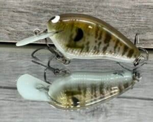 Black Label Balsa - Peanut - Signature Series Crankbait - Foiled Baby Bluegill Color - Zoom WEC Mutt